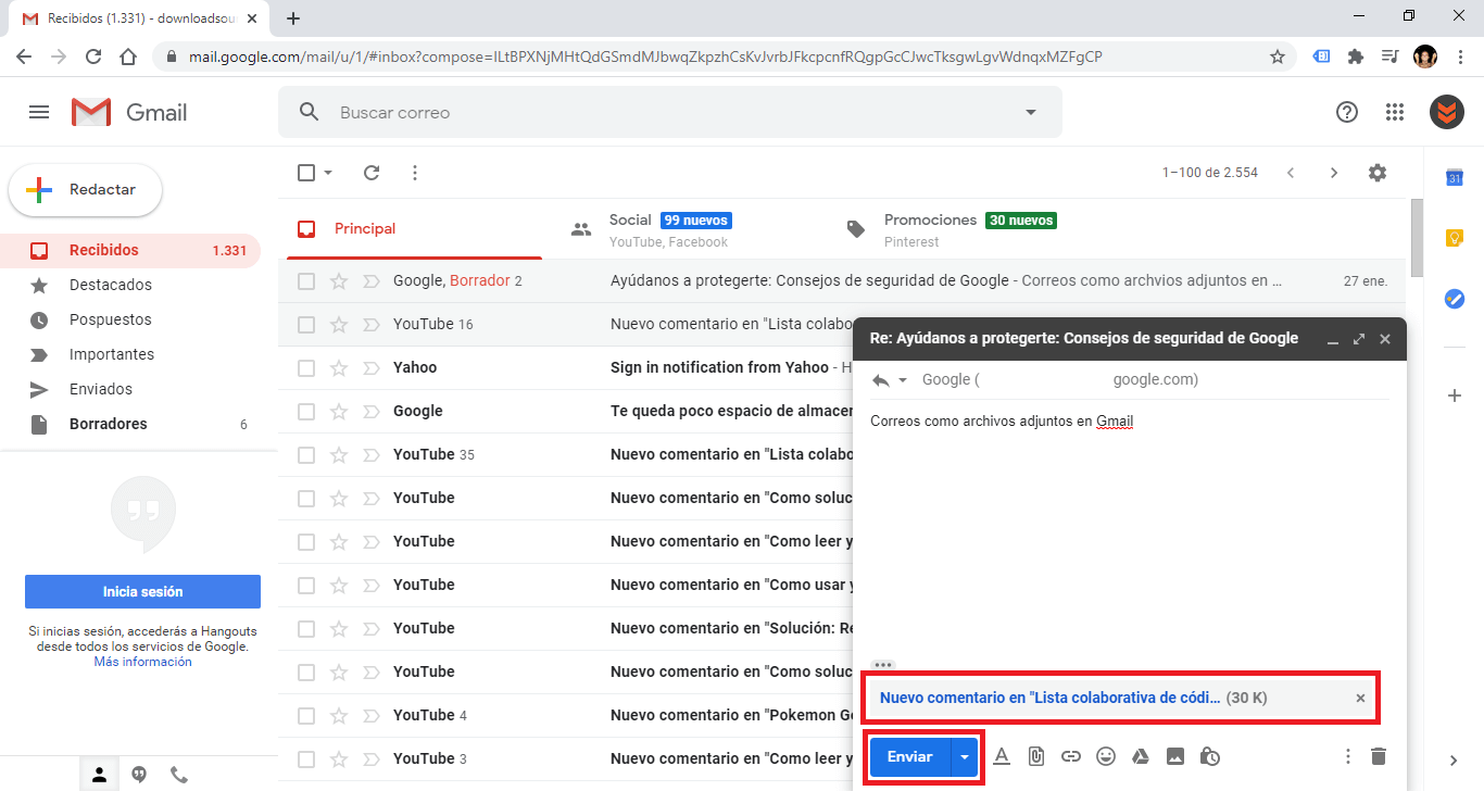Cómo Enviar Correos Como Archivos Adjuntos En Gmail 5726